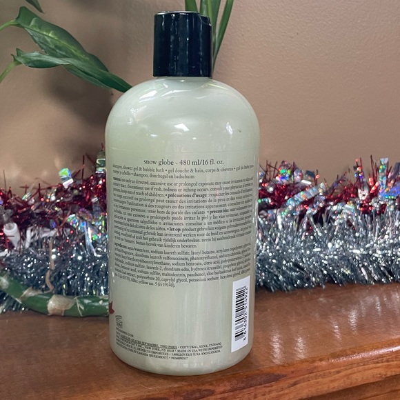 PHILOSOPHY SNOW GLOBE 16oz. SHAMPOO, SHOWER GEL & BUBBLE BATH. NEW. UNSEALED. - Picture 2 of 2